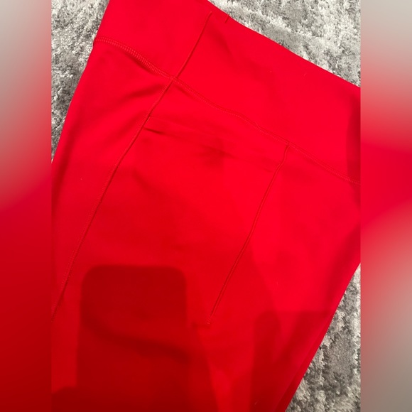 Athleta Salutation Stash Red Leggings - Picture 3 of 4